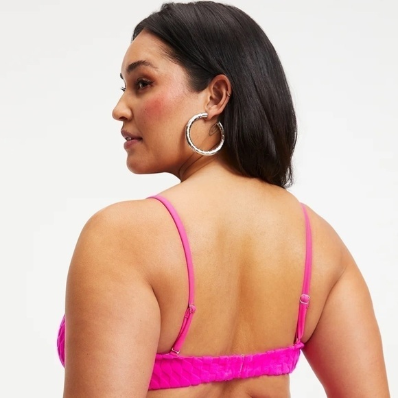 NWT NWT Good American Jacquard Demi Top And Bottom Bikini - Picture 3 of 12